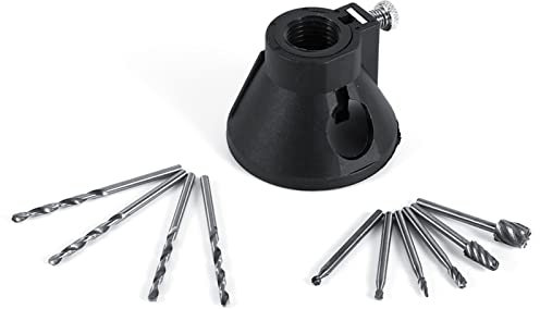 Foret Punch Locator Kit Sculpture Rotary Hardware Jig Tool Sets 4 Pcs Foret + 6pcs HSS Fraises À Bois Fraise + 1 Pcs Foret