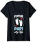 Femme Futur Papi Au Top Pere Pour Annonce De Grossesse T-Shirt avec Col en V