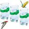 CHmiss 3 Stücke Vögel Automatischer Wasserspender,Birds Wasserspender Kunststoff,Vögel Automatischer Wasserspender Futterspender, für Bird Parrot Pigeon Vogel Wasserspender (7.5X13.4cm)