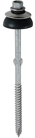 TimCo Vis extérieure en fibre de ciment auto-foreuse avec rondelle BAZ - 6,3 x 130 mm