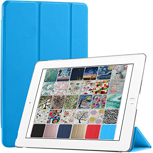 DuraSafe Cases for iPad 2nd 3rd 4th Generation [ iPad 4 iPad 3 iPad 2 Old Model ] 9.7 Inch 9,7 Zoll MD522LL/A MD525LL/A MD516LL/A MG932LL/A MG942LL/A Protective PC Magnetic Stand Cover Abdeckung - Sky