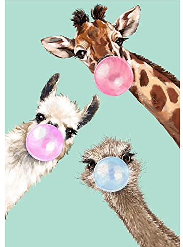 UNIQUORS Diamond Painting Bilder Erwachsene, 5D DIY Diamant Painting Set, für Home Dekoration, 30x40 cm (Giraffe)