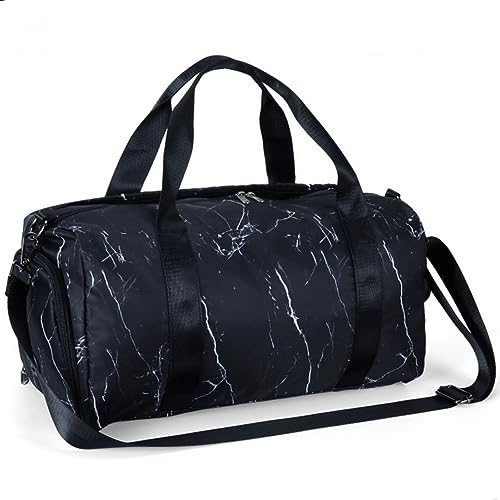 HAWEE Reisetasche Groß Herren Sporttasche Weekender Damen Faltbare Gym Bag mit Schuhfach & Nassfach wasserdichte Travel Duffle Bag Leichte Handgepäck Tasche für Reisen Sport Fitness Schwimmen