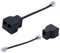 2 Pack Telephone Splitter,Phone Line Splitter,Phone Adapter Cable With RJ11 6P4C Plugs Splitter,Suitable for Telephone, Fax Machine