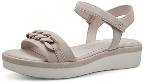 Tamaris Damen 1-1-28267-30 Flache Sandale, Nude Suede, 40 EU