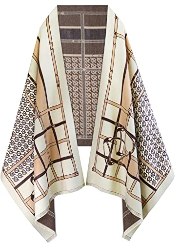 REDHOM Damen Scraf Mode-Schal, H 11 Braun, 73