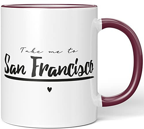 JUNIWORDS Tasse, Take me to San Francisco, Bordeaux (1007827)