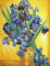 Aeadar Diamond Painting Van Gogh's Iris, 5D Diamant Painting Bilder Diamant Malerei Set, DIY Diamant Malerei für Home Wall Décor (30×40cm)