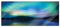 Pixxprint Glasbild Panorama, Wandbild aus Echtglas, Finnische Polarlichter, 120x50 cm, inkl. Aufhängung und Abstandshalter