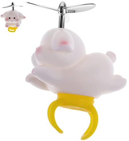 INOOMP Puppe Ornamente Kaninchen Puppe Spielzeug Lenker Propeller Fahrrad Hupe Mit Propeller Auto Trim Fahrrad Fahrrad Propeller Fahrrad Lenker