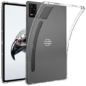 QINOUK Funda para ZTE Nubia Red Magic Tablet, [Protección Airbag] Funda Protectora Ultrafina, Funda TPU Blanda Transparente, para ZTE Nubia Red Magic Tablet-Transparente