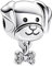 HAEPIAR S925 Sterling Silver Pendant Dangle Beads Charms Lächelnder Hund für Armbänder und Halsketten für Frauen Mädchen Freunde