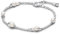 PANDORA Timeless Behandelte Süßwasserzuchtperle Kettenarmband aus Sterling-Silber mit Cubic Zirkonia, Timeless Kollektion, 20cm, 593172C01-20