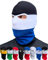 PG Wear PGWEAR Sturmhaube Streifen und Einfarbig I Unisex Einheitsgröße I schwarz weiß rot blau gelb grün (schwarz/weiß/blau)