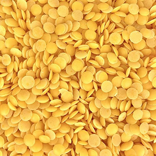 Candleverse Premium Bienenwachs Pastillen Gelb 20kg | 100% reines Kerzenwachs | Natürliches Wachs zum Kerzen gießen | Wachspastillen für Kerzenherstellung