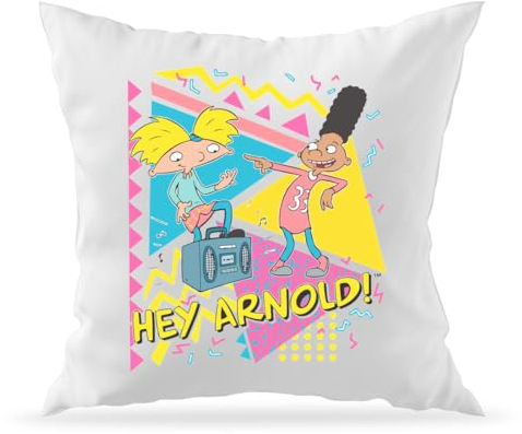 Moonai Hey Arnold! Gerald Best Friends Boombox Dekorativer Sofakissenbezug und Füllung 40x40