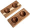 KICHOUSE 2pezzi Portauova Legno Vassoio per Uova da Frigorifero E Contenitore da Cucina Organizer Salvaspazio per Uova Serie Marrone