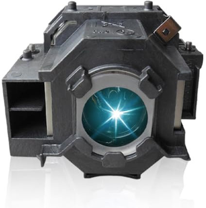 SORNEICDR Lámpara de Proyector para EPSON EL PLP42/V13H010L42 EB-410WE EMP-280 EMP-400WE EMP-410We EMP-822 EMP-822H EMP-83 EMP-83C EMP-83H EMP-83HE EMP-X56 EMP-x68 lámpara de repuesto con carcasa