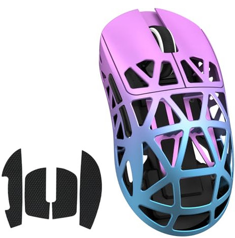 ATTACK SHARK Souris de jeu R2 en alliage de magnésium, capteur PixArt PAW3950, sans fil 8K, 48g, Bluetooth/2,4G/filaire, DPI réglable 42000, violet - Win11/Xbox/PS/Mac