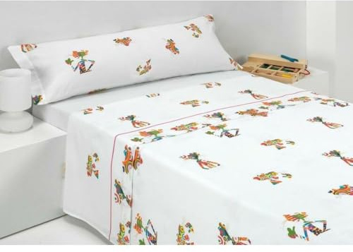 Pink Panther Unico Bettwäsche-Set, Weiß, Mehrfarbig, für 90 cm breite Betten