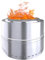 FIRCPIT Rauchfreie Feuerstelle, 304 Edelstahl, Outdoor-Feuerstelle, rauchfreie Feuerstelle für draußen, mit Tragetasche für Camping, Hinterhof, Feuerstelle, Holzofen, 50,8 cm