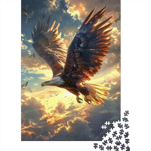 Eagle Puzzle - Premium Jigsaw Puzzles For Adults - Jigsaws 1000 Piece Jigsaw Puzzles For Adults - Unique Cut Jigsaw Board - Adult Puzzles And Puzzle Board for Stress Relief 1000pcs (75x50cm)