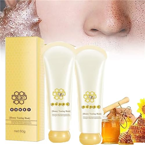 Honey Tearing Mask Peel,Honey Tearing Deep Clean Mask,Blackhead Control Honey Peel Mask,Honey Tearing Peeling Mask,Blackhead Remover Oil Control Peel Off Dead Skin (2 Pcs)