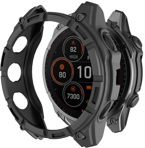 ISABAKE Funda para Fenix 8 51mm AMOLED, Funda Protectora de TPU para Fenix 8 AMOLED 51mm Smartwatch