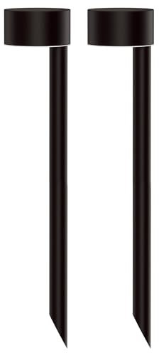Lumisky 2 x Solarleuchten zum Aufstecken LED warmweiß 2 x FORTY H 30 cm