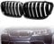 Hebstw F11 Nieren, F10 Nieren Schwarz Front Nieren F10 Kühlergrill für BMW 5 Serie F10 F11 M5 2010-2017 f10 Grill Schwarz Glänzend Doppel-Lamellen Grill