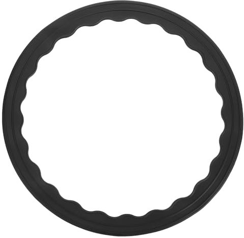 sourcing map Lot de 1 anneau de protection antidérapant en silicone pour pieds de chaise de 41,9 cm à 47 cm, coussinets de base ronds pour protéger le sol en bois, sans rayures, sans bruit, noir
