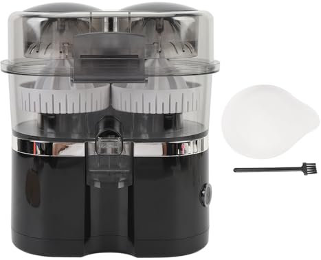 Elektrische Zitruspresse mit Zwei Köpfen, Tragbarer Entsafter, Ideal für Orangen-, Zitronen-, Kiwi-, Trauben- und Grapefruitsaft. Leicht zu reinigen. 100-W-Leistung für Schnelles