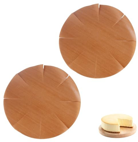 2Pièces Papier Cuisson Reutilisable,Papier Sulfurisé,Feuille de Cuisson Reutilisable,Tapis de Cuisson pour Four Poêle,Film de Cuisson Permanent,Moule à Caisse,Résistant la Chaleur,Lave-Vaisselle(Rond)