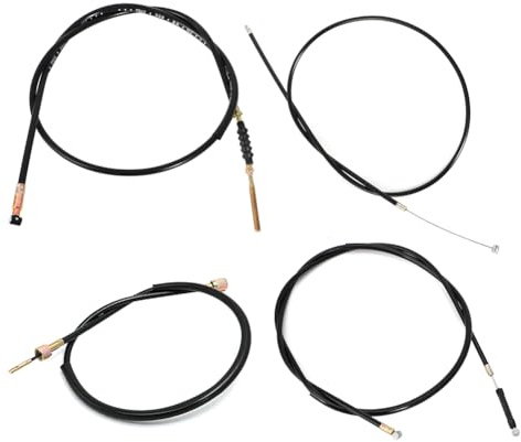 WIKIBB Motorcycle Rear Brake Cable Throttle Speedometer Cable Set For 1970-1971 Honda Trail 90 CT90 K2 K3 Fit for 1970-1971 K2 K3 Models
