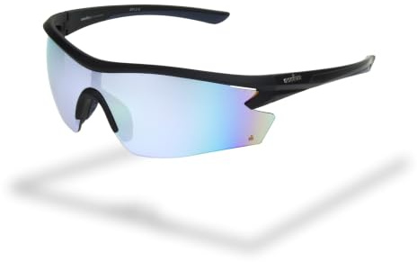 Foster Grant IRONMAN Odyssey occhiali da sole uomo – montatura blade grigia, lenti RPC viola polarizzate, protezione UV400, resistenti ai graffi e agli urti, montatura sport leggera