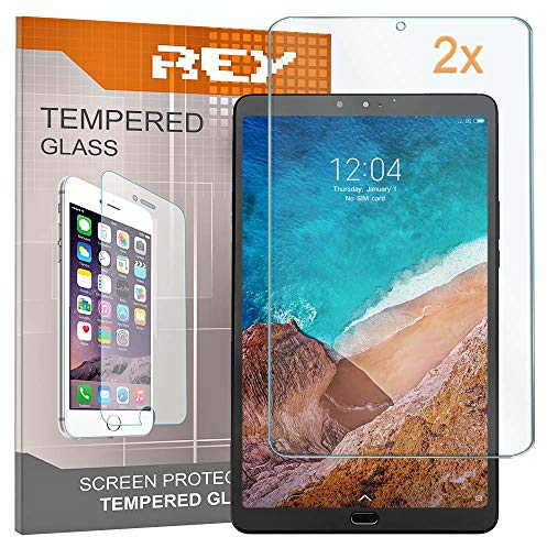REY 2X Protector de Pantalla para XIAOMI MI Pad 4, Cristal Vidrio Templado Premium, Táblet