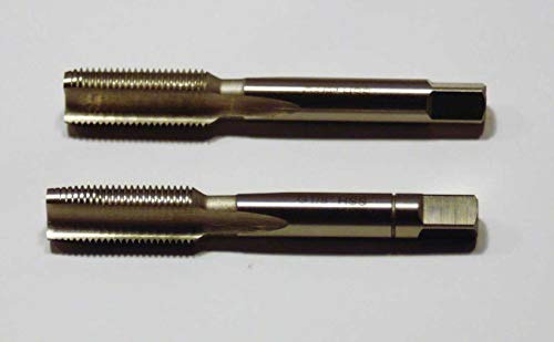 Jeu de 2 tarauds manuels Filetage 1/8 x 28 HSS-G BSP droite DIN 5157 1/8
