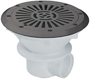 PISCINEO Bonde de Fond Liner de Coloris Gris Anthracite pour Piscine enterrée
