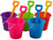 Blue Whale Gifts 5 x Beach Buckets And 5 x Spades - Bulk Buy Value