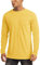 MAGCOMSEN Gym T Shirts for Men Quick Dry Lightweight Tshirt Mens Round Neck Long Sleeve Sun Protection Shirts Yellow