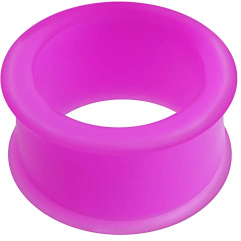 Weiches und flexibles Silikon Double Flared Tunnel Ohr Plug Piercing Schmuck - Verkauf pro Stück, Silikon