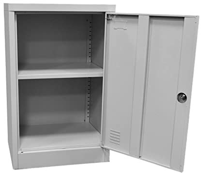 Garden Friend Schrank mit Eintürer A1844031 aus Stahlblech mit Schlüsselschloss grau