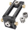 CDIYTOOL Holzbearbeitungsdübelvorrichtung, 2-in-1 verstellbare Taschenlochbohrvorrichtung, Lokalisierer, Dübelbohrerführungsset, 4-Lochbohrung, 6/8/10/12 mm, selbstzentrierende Dübelvorrichtung