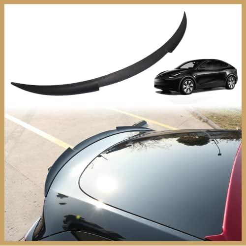 AOSKonology Heckspoiler für Tesla Modell Y ABS für 2020–2023 Tesla Modell Y Heckspoiler Lippe Schwanz Heckklappe (V2 Entenschnabel-Spoiler,matt schwarz)