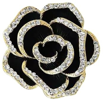 Broche de ruban floral, broche de Cristal Vintage élégant et unique, broche de strass de mode, badge, accessoire cadeau de bijoux, bouton de strass