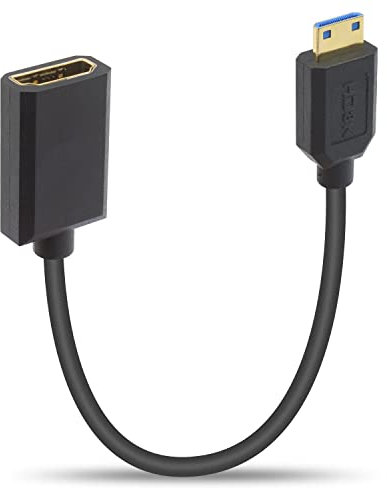 Duttek Mini HDMI auf HDMI Verlängerungskabel 2.1 Kabel 0,3 m, HDMI 2.1ultra High-Speed 48 Gbit/s, unterstützt 8K @ 60 Hz, 4K @ 120 Hz, kompatibel mit Raspberry Pi Zero W, Camcorder, Grafikkarte