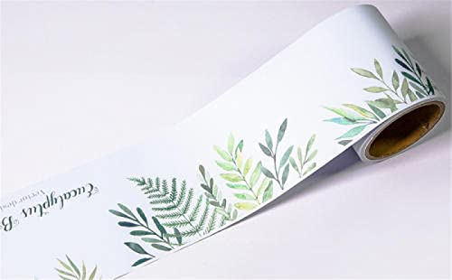 Wallpaper Border Kitchen Vinyl Border Stickerstropical Leaves 12cm X 600cm