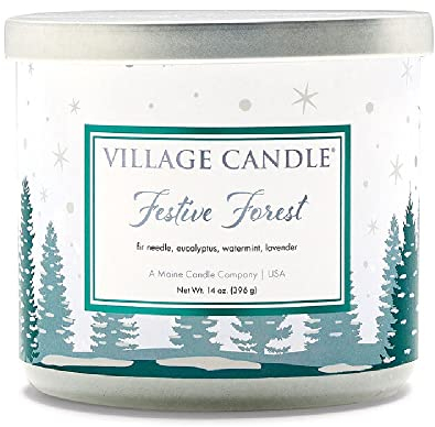 Village Candle Festive Forest 396g netto, (14oz), Brenndauer 50 Stunden