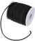 PATIKIL Suede Cord with Roll Spool 3mm 50 Yard, Flat Faux Leather Lace for Necklace Bracelet Jewelry Making Beading DIY Crafts, Black