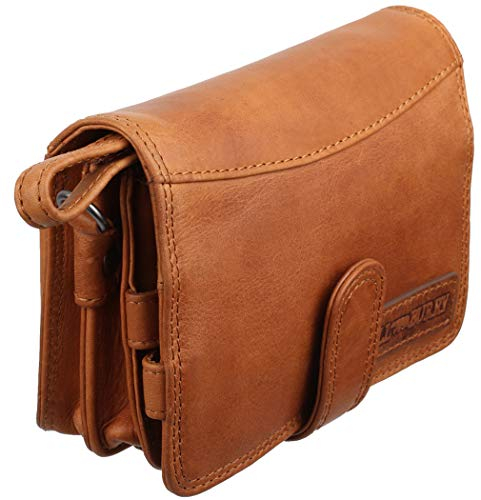 Hill Burry Echtledertasche | Hochwertige Vintage Büffelleder Reisegeldbörse | Praktischer Organizer mit vielen Fächern | Geldbörsen | Geldbörse |3172 Brown